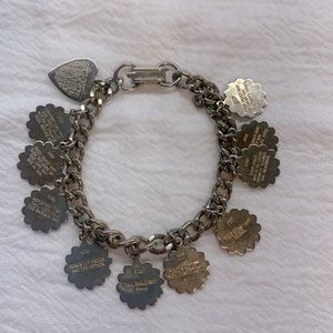 Vintage 10 Commandments Charm Bracelet